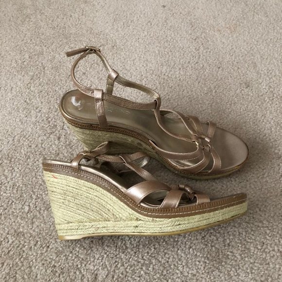 Bandolino - Women's Espadrille Wedge Sandals - White 9.5 9.5M - New without Box - Picture 1 of 5